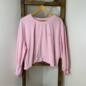 Stoney Clover for Target Pink Heart Terry Cloth Women's Top Size 1X